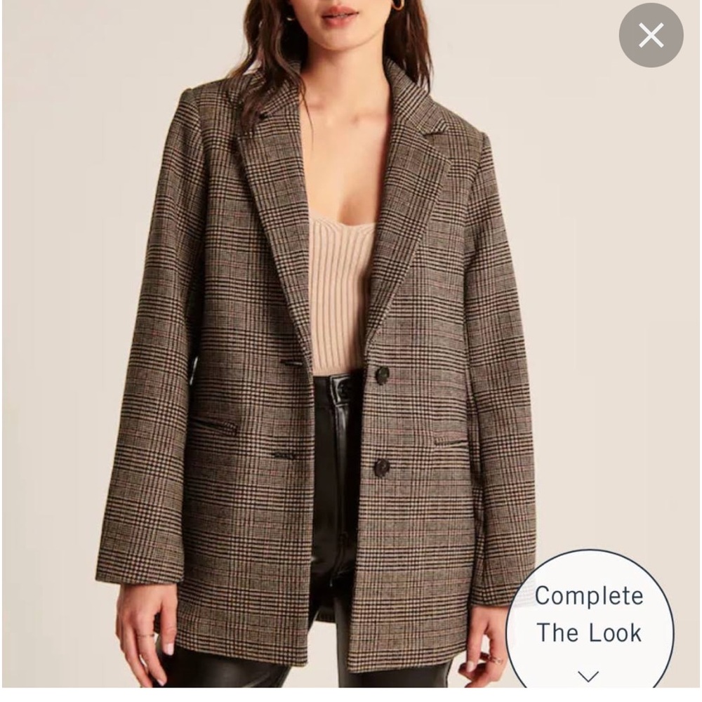 Abercrombie & Fitch Plaid Blazer coat. NWOT